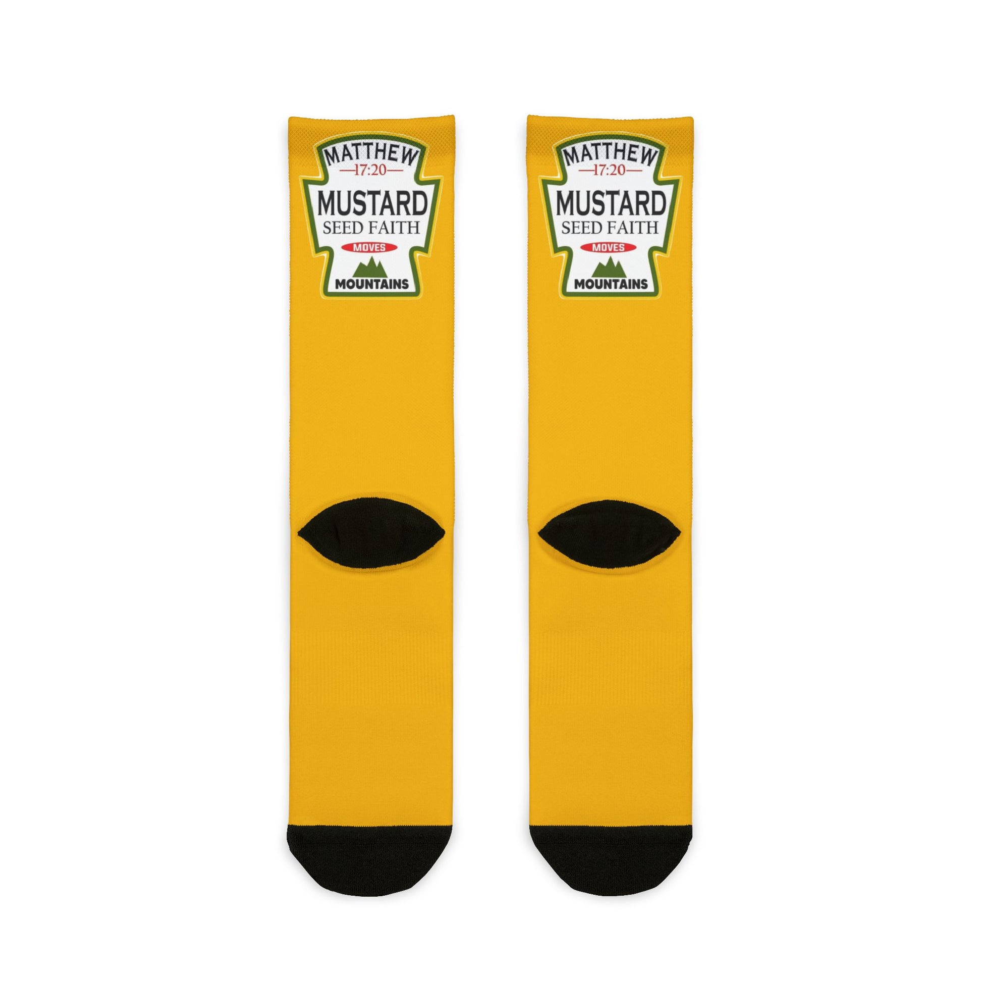 Crew Socks — Mustard Seed Faith Graphic Sublimation Socks - Ramshackle Shack