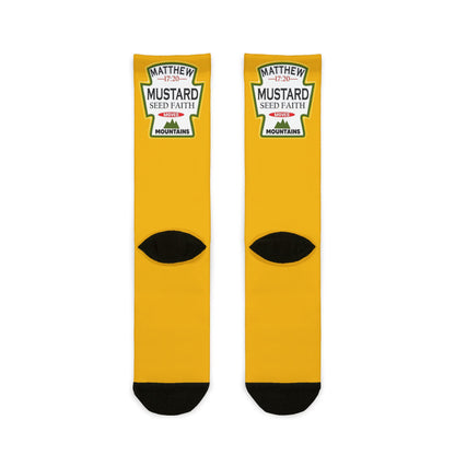 Crew Socks — Mustard Seed Faith Graphic Sublimation Socks - Ramshackle Shack