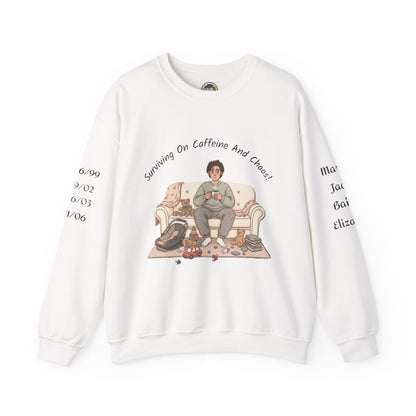 Tired Parent Candid Humor Sweatshirt | mom humor, parenting meme - Ramshackle Shack