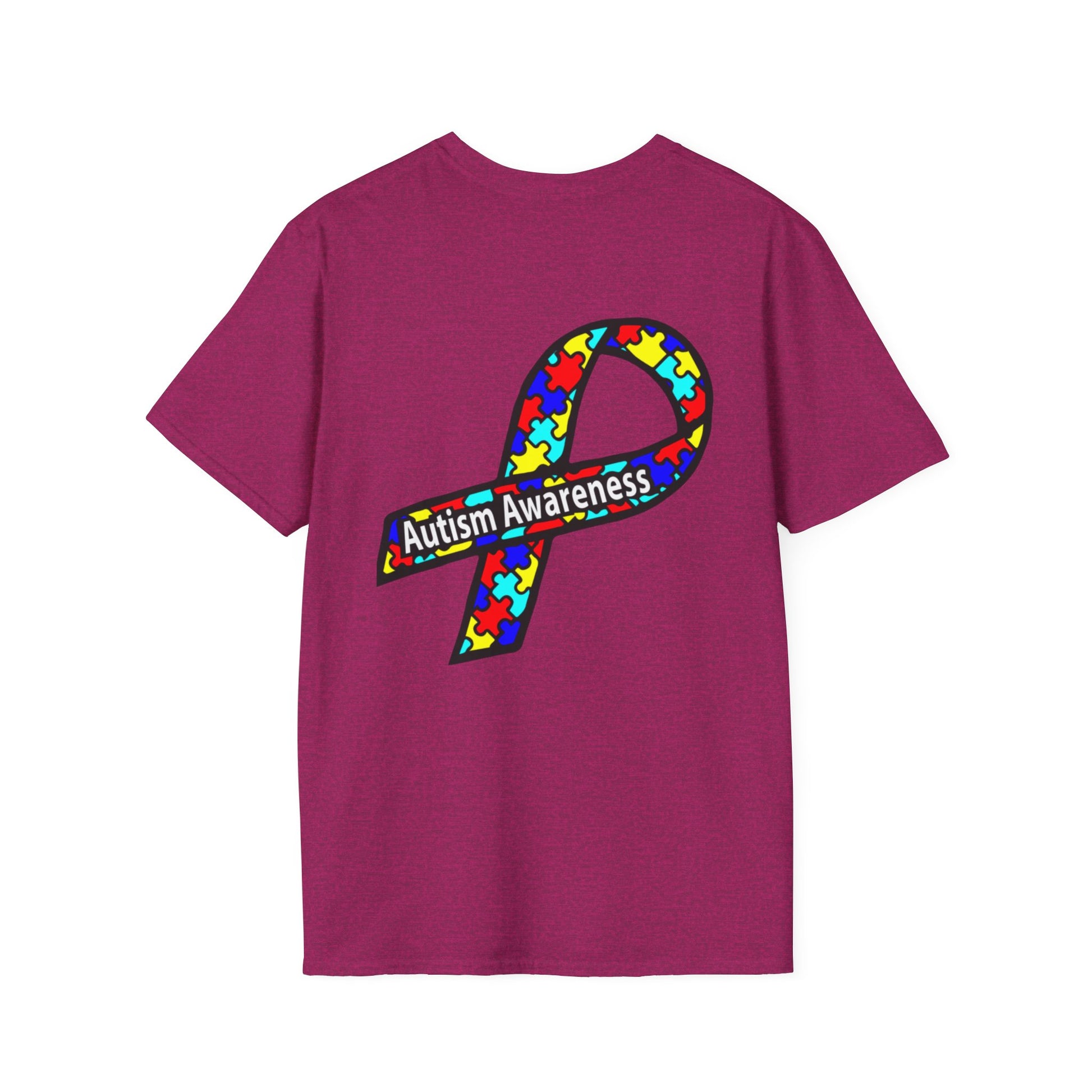 Autism Awareness T-Shirt — "Embrace Our Difference" Puzzle Heart Design - Ramshackle Shack