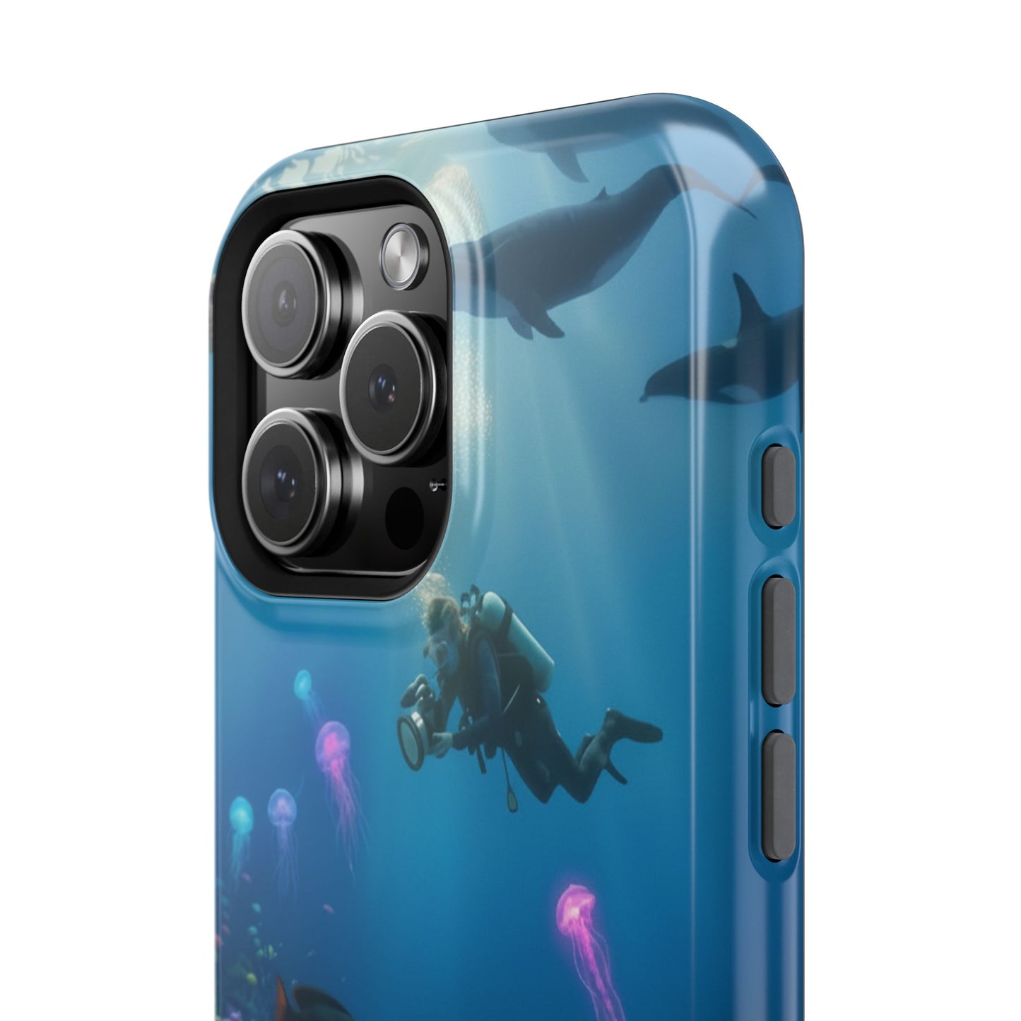 Underwater Diver Phone Case — Magnetic Impact‑Resistant Ocean Design