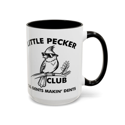 Funny 'Little Pecker Club' Coffee Mug — 11oz/15oz Ceramic Novelty Cup - Ramshackle Shack