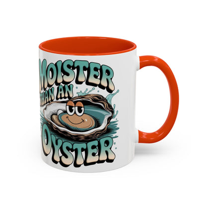 Moister Than An Oyster Coffee Mug — Funny Retro Oyster Seafood Gift (11oz, 15oz) - Ramshackle Shack
