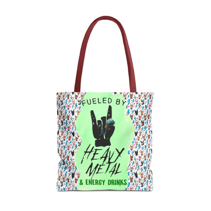 Heavy Metal & Energy Drinks Tote Bag — Neon Rock Energy Design - Ramshackle Shack