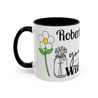 You Belong Among the Wildflowers Daisy Mug — Custom Name Colorful 11oz & 15oz - Ramshackle Shack