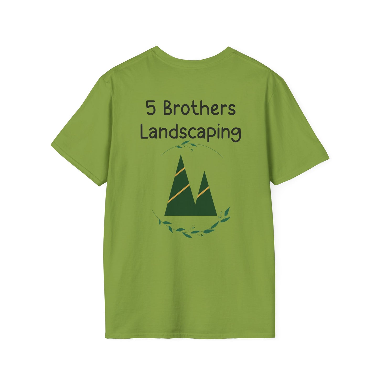 Excavator A Little Dirt Never Hurt TShirt  Custom Business Name & Logo Back - Ramshackle Shack