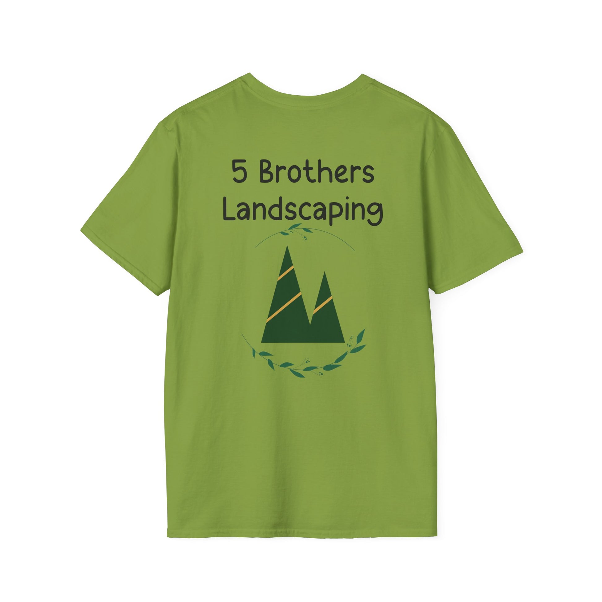 Excavator A Little Dirt Never Hurt TShirt  Custom Business Name & Logo Back - Ramshackle Shack