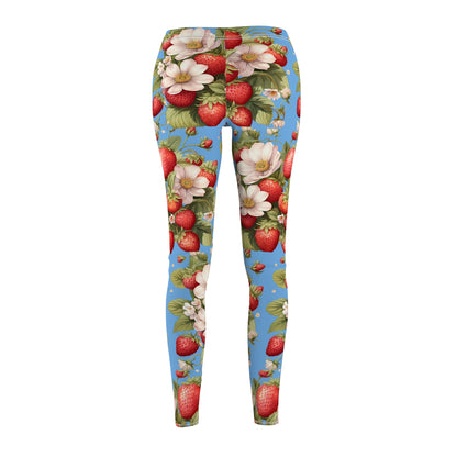 Strawberry Blossom Leggings — Floral All-Over Print Women’s Leggings - Ramshackle Shack