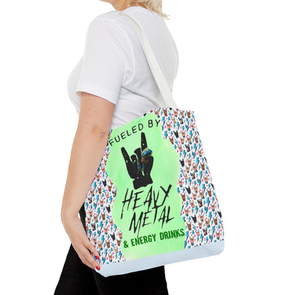 Heavy Metal & Energy Drinks Tote Bag — Neon Rock Energy Design - Ramshackle Shack