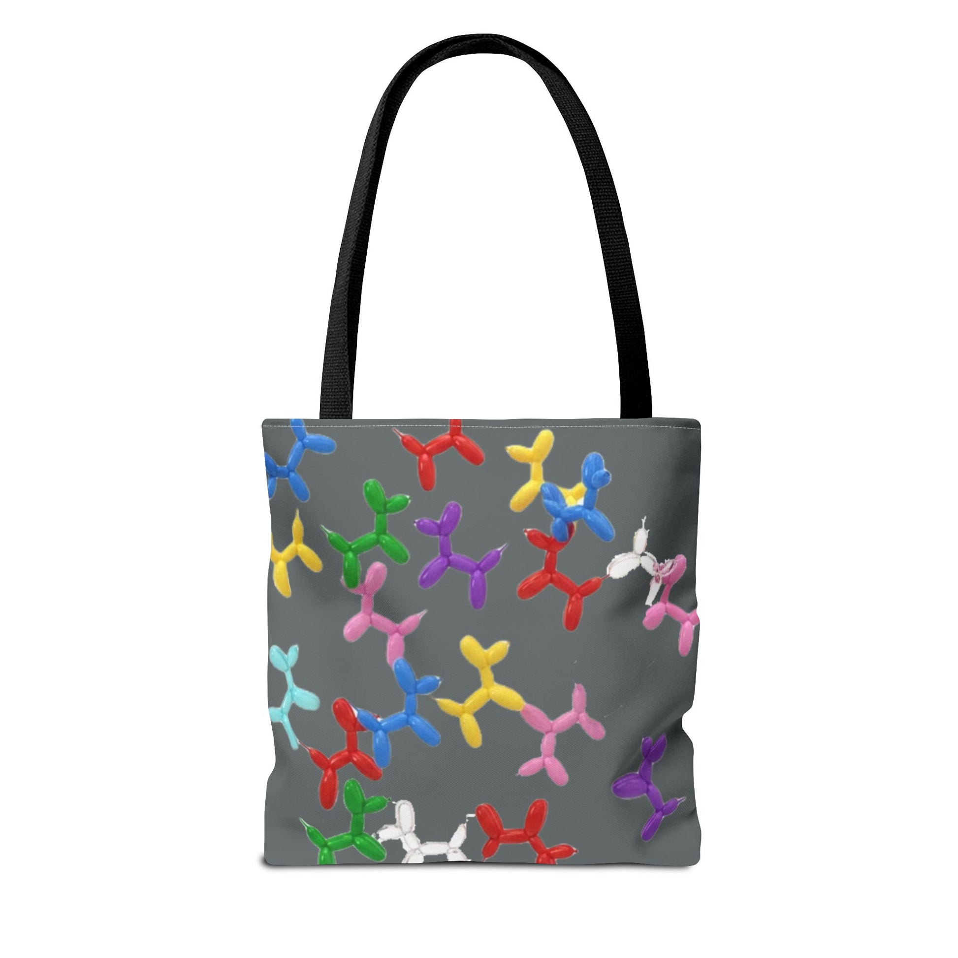 Balloon Dog Pattern Tote Bag – Colorful Pop Art Reusable Shopper - Ramshackle Shack