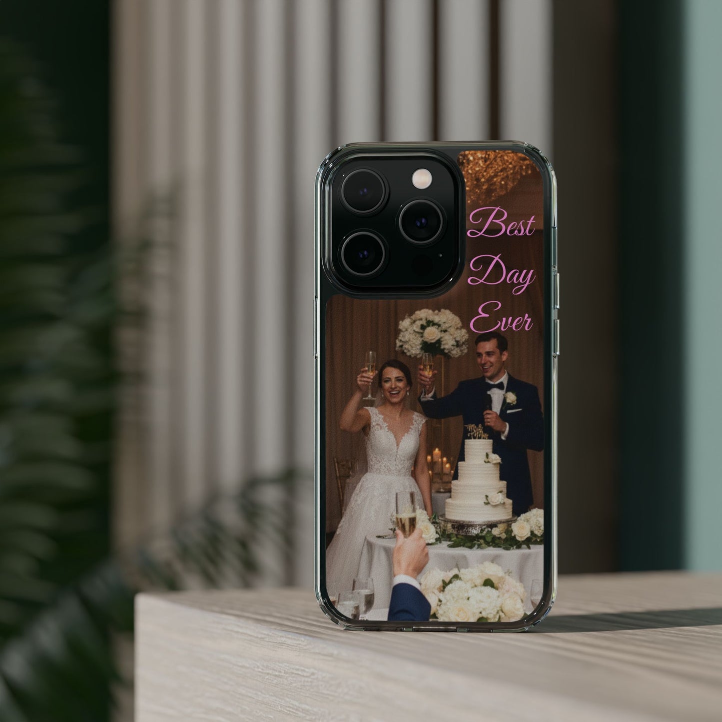 Personalized Clear Impact-Resistant Phone Case — Custom Photo & Message - Ramshackle Shack