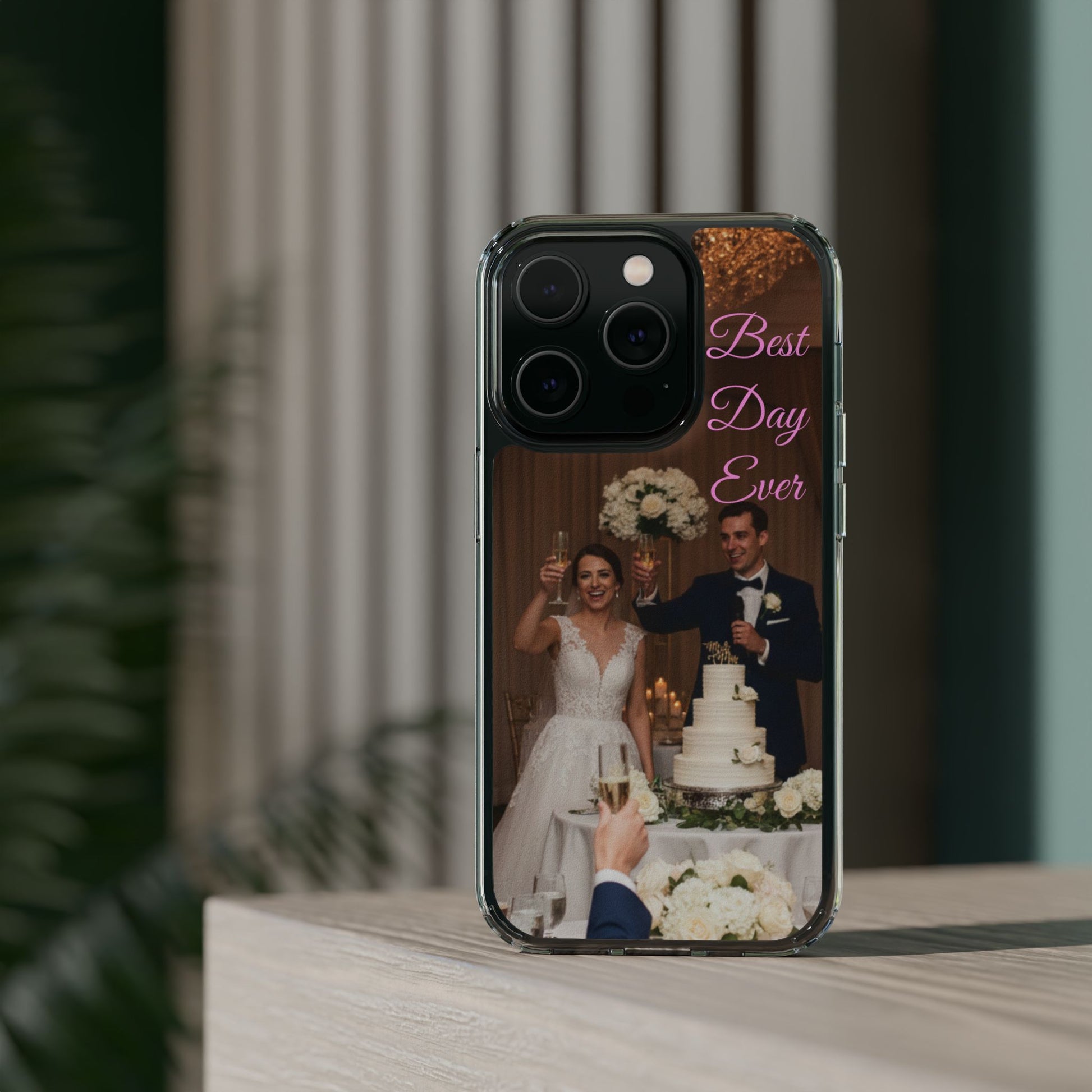 Personalized Clear Impact-Resistant Phone Case — Custom Photo & Message - Ramshackle Shack