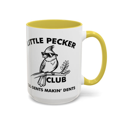 Funny 'Little Pecker Club' Coffee Mug — 11oz/15oz Ceramic Novelty Cup - Ramshackle Shack