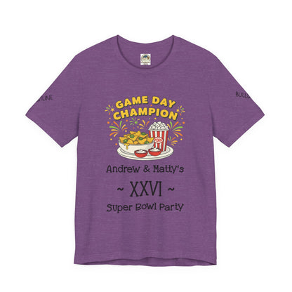 Game Day Champion Tee | Super Bowl Party, Game Day Humor - Ramshackle Shack