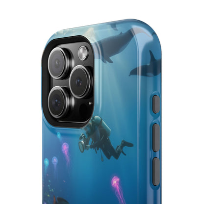 Underwater Diver Phone Case — Magnetic Impact‑Resistant Ocean Design
