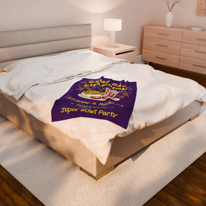 Game Day Champion Blanket | Super Bowl Party, Game Day Humor - Ramshackle Shack