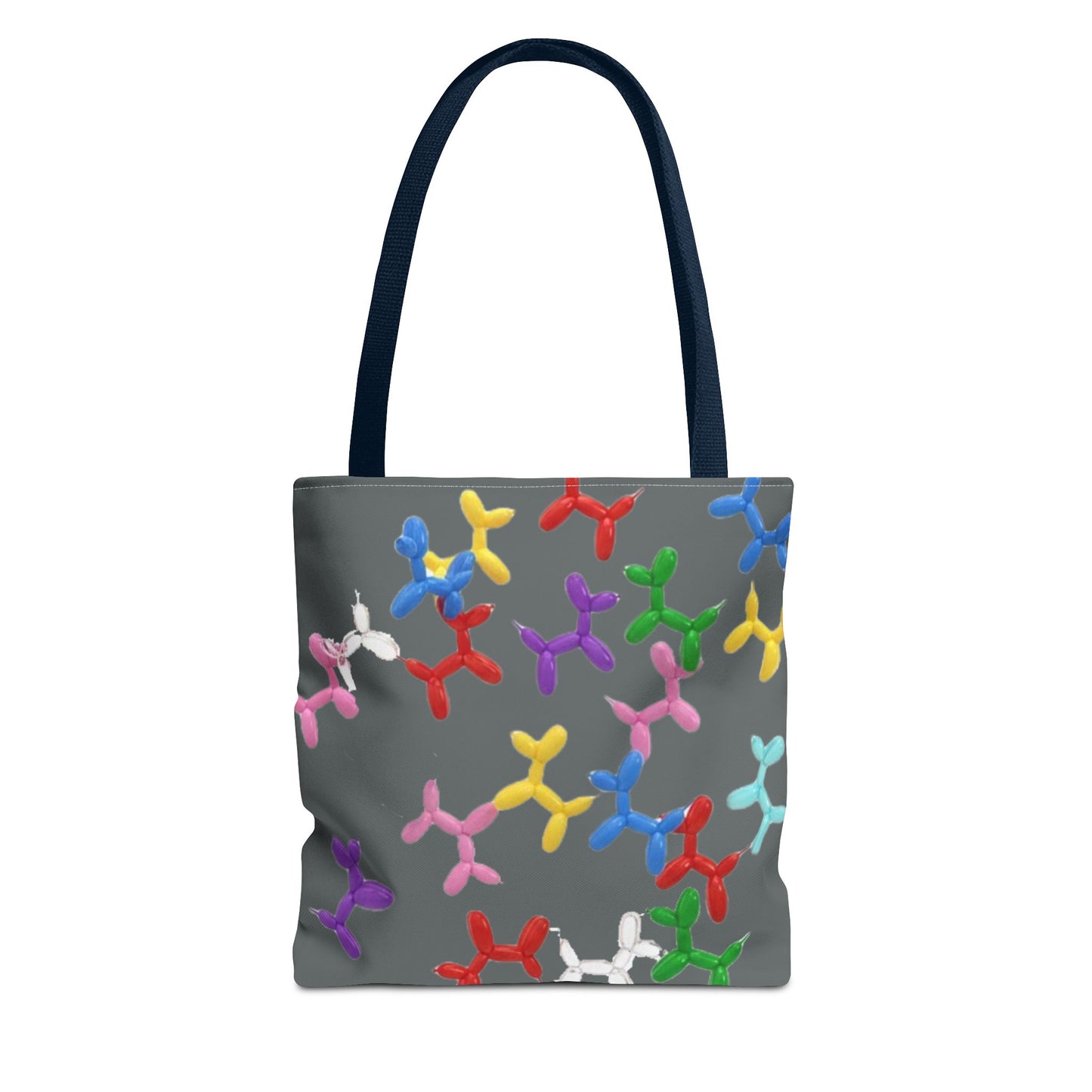Balloon Dog Pattern Tote Bag – Colorful Pop Art Reusable Shopper - Ramshackle Shack
