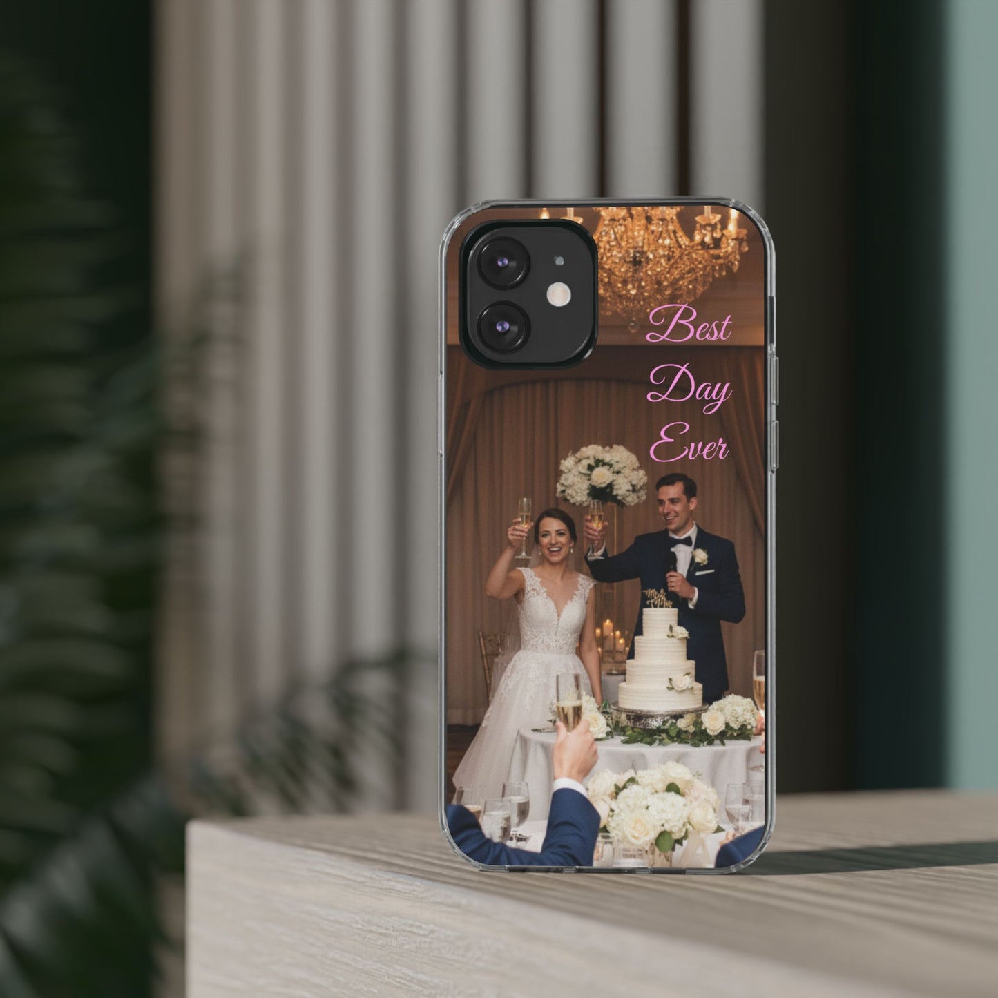 Personalized Clear Impact-Resistant Phone Case — Custom Photo & Message - Ramshackle Shack