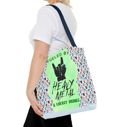 Heavy Metal & Energy Drinks Tote Bag — Neon Rock Energy Design - Ramshackle Shack