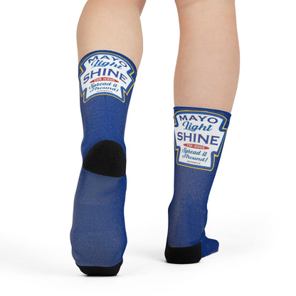 Mayo Light Shine Spread It Around Crew Socks - Ramshackle Shack