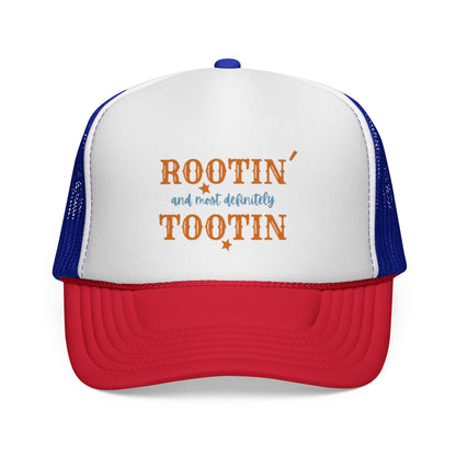 Trucker Cap — "Rootin and Most Definitely Tootin" Retro Country Hat - Ramshackle Shack