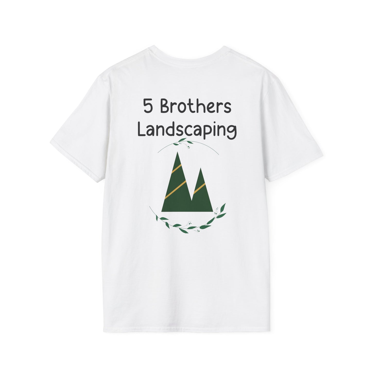 Excavator A Little Dirt Never Hurt TShirt  Custom Business Name & Logo Back - Ramshackle Shack