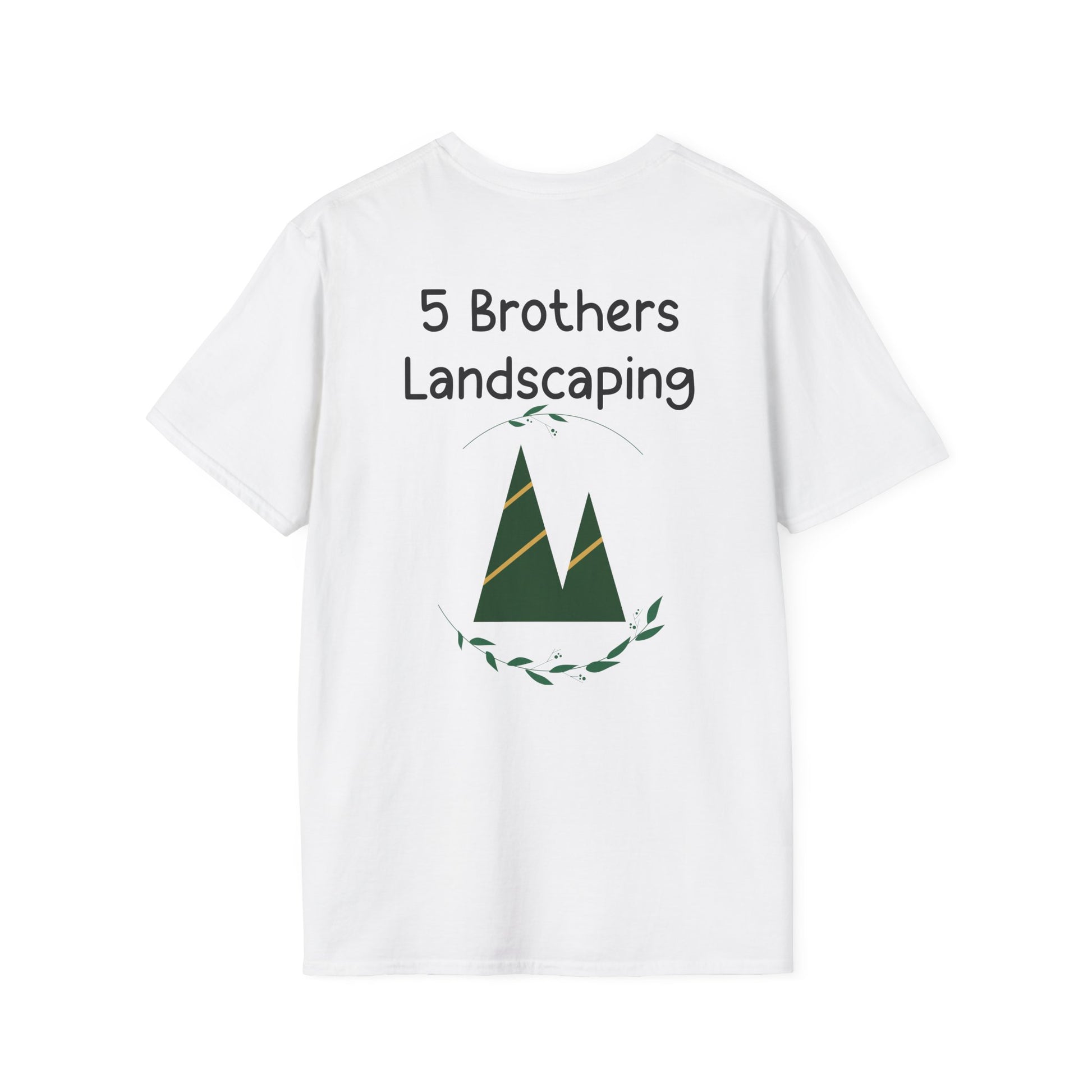 Excavator A Little Dirt Never Hurt TShirt  Custom Business Name & Logo Back - Ramshackle Shack