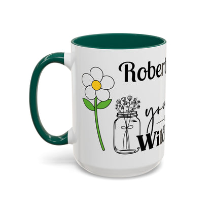 You Belong Among the Wildflowers Daisy Mug — Custom Name Colorful 11oz & 15oz - Ramshackle Shack