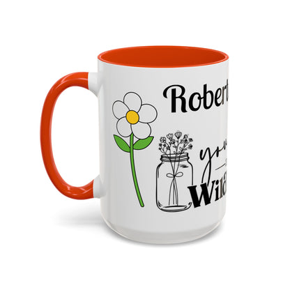 You Belong Among the Wildflowers Daisy Mug — Custom Name Colorful 11oz & 15oz - Ramshackle Shack