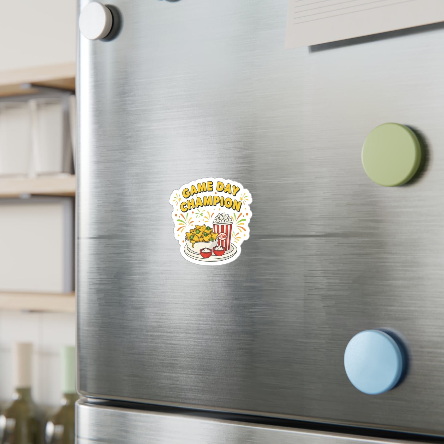 Game Day Champion Sticker | Super Bowl Party, Game Day Humor - Ramshackle Shack
