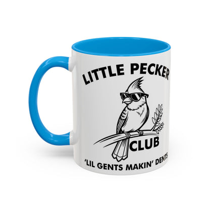 Funny 'Little Pecker Club' Coffee Mug — 11oz/15oz Ceramic Novelty Cup - Ramshackle Shack