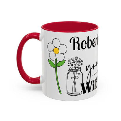 You Belong Among the Wildflowers Daisy Mug — Custom Name Colorful 11oz & 15oz - Ramshackle Shack