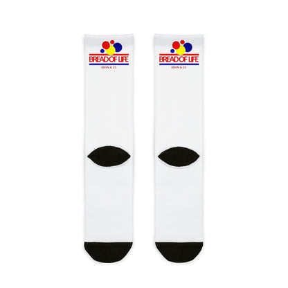 Retro look 'Bread of Life' Crew Socks - Ramshackle Shack