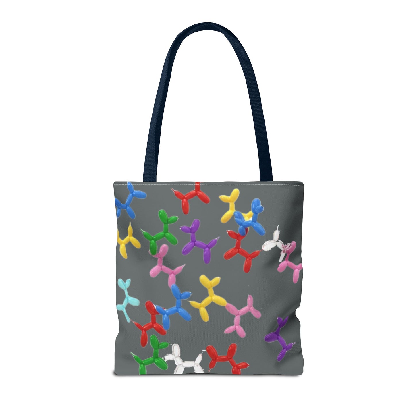 Balloon Dog Pattern Tote Bag – Colorful Pop Art Reusable Shopper - Ramshackle Shack