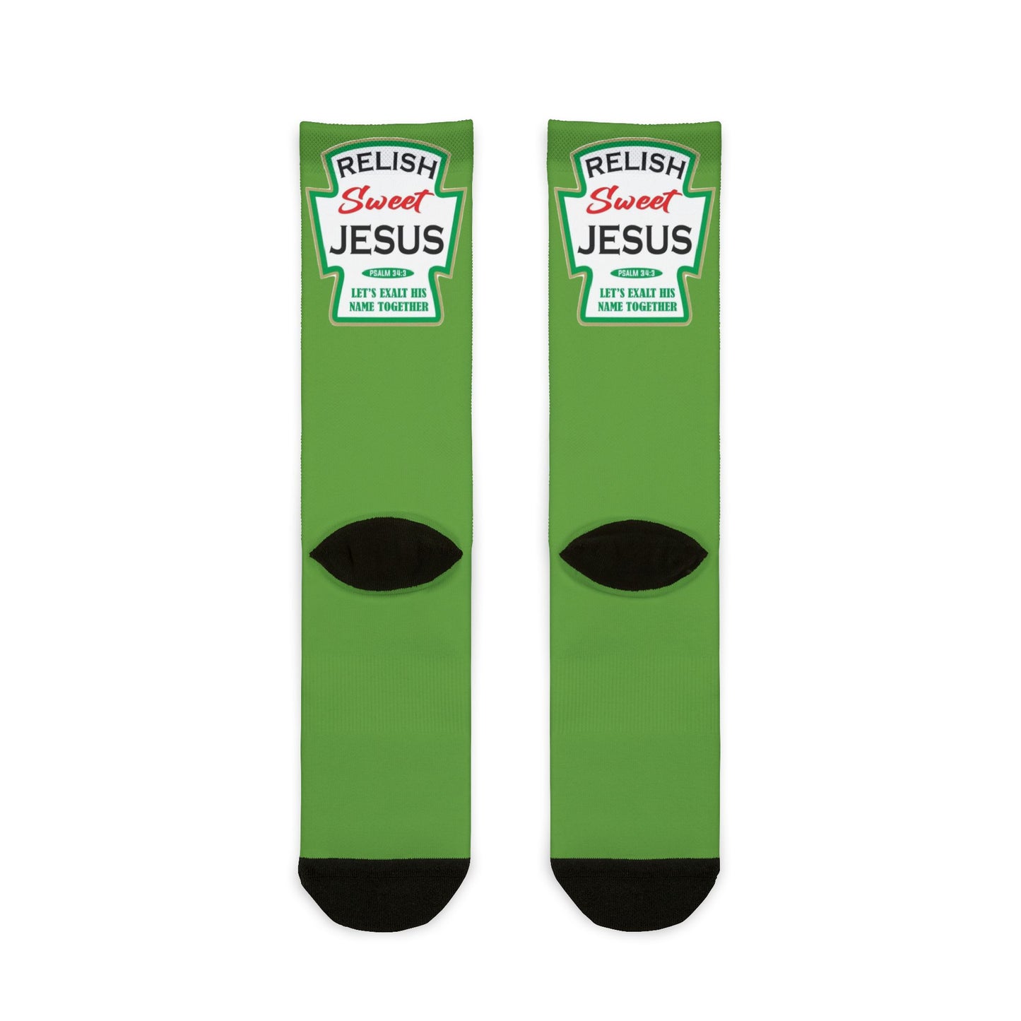 Relish Sweet Jesus Ketchup Bottle Crew Socks - Ramshackle Shack