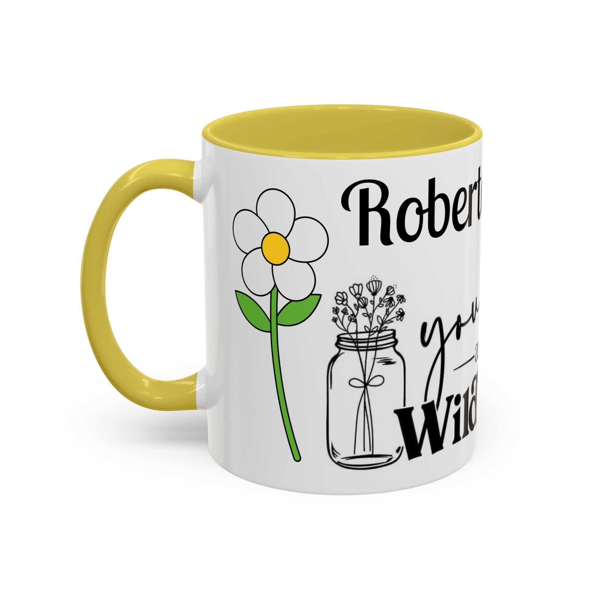You Belong Among the Wildflowers Daisy Mug — Custom Name Colorful 11oz & 15oz - Ramshackle Shack
