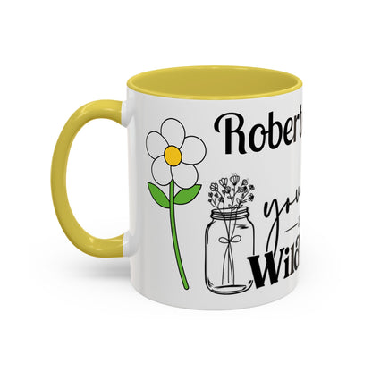 You Belong Among the Wildflowers Daisy Mug — Custom Name Colorful 11oz & 15oz - Ramshackle Shack