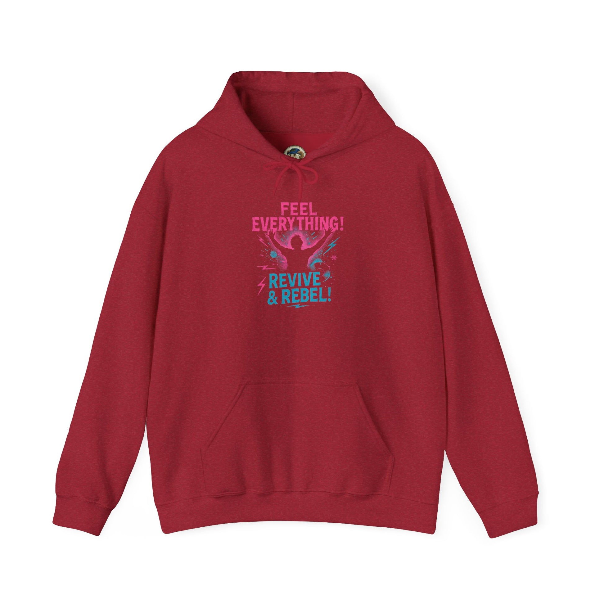 Feel Everything! Revive & Rebel Hoodie — Empowerment Graphic Pullover - Ramshackle Shack