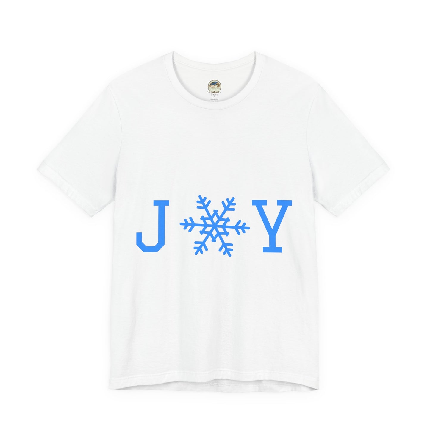 Joy Snowflake Tee — Holiday Joy Christmas T‑Shirt - Ramshackle Shack