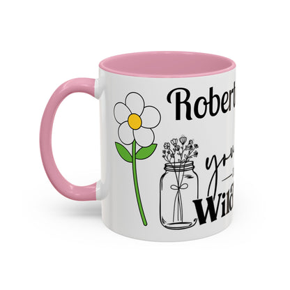 You Belong Among the Wildflowers Daisy Mug — Custom Name Colorful 11oz & 15oz - Ramshackle Shack