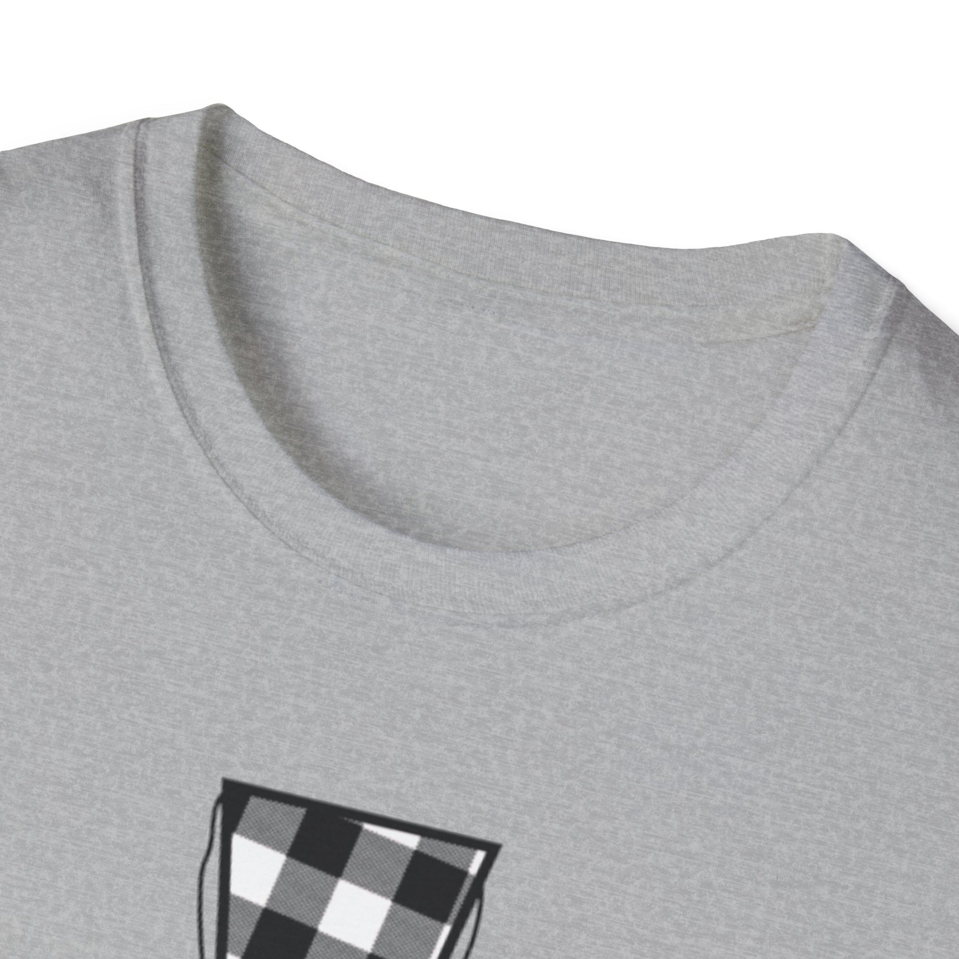 Faith and Love Christian T-Shirt | Plaid Heart and Cross Religious Graphic Tee - Ramshackle Shack