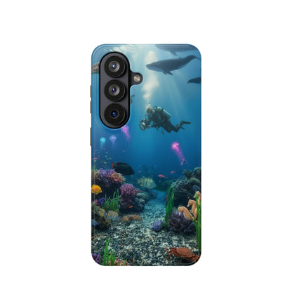 Underwater Diver Phone Case — Magnetic Impact‑Resistant Ocean Design