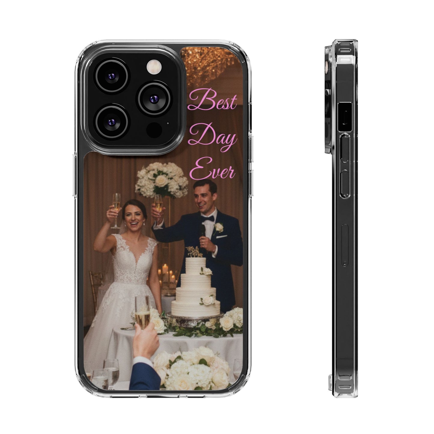 Personalized Clear Impact-Resistant Phone Case — Custom Photo & Message - Ramshackle Shack
