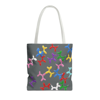 Balloon Dog Pattern Tote Bag – Colorful Pop Art Reusable Shopper - Ramshackle Shack