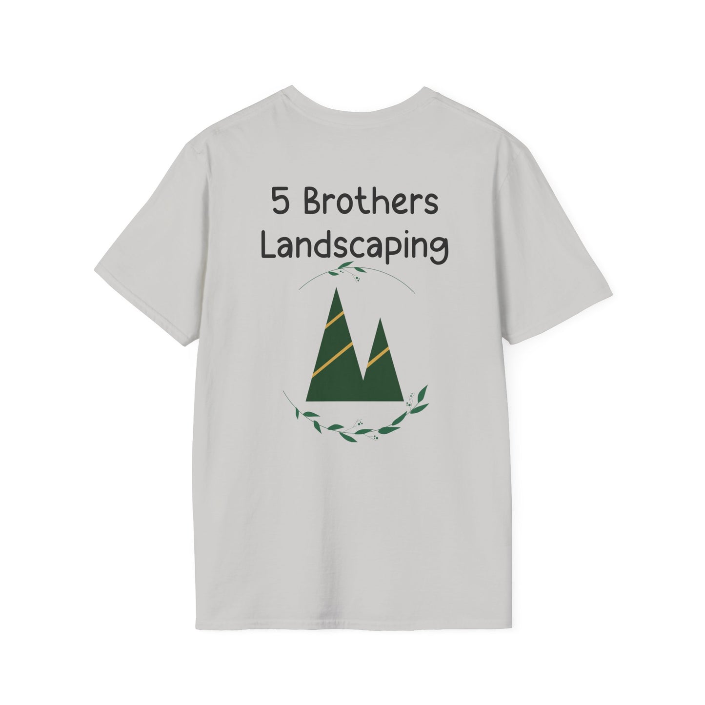 Excavator A Little Dirt Never Hurt TShirt  Custom Business Name & Logo Back - Ramshackle Shack