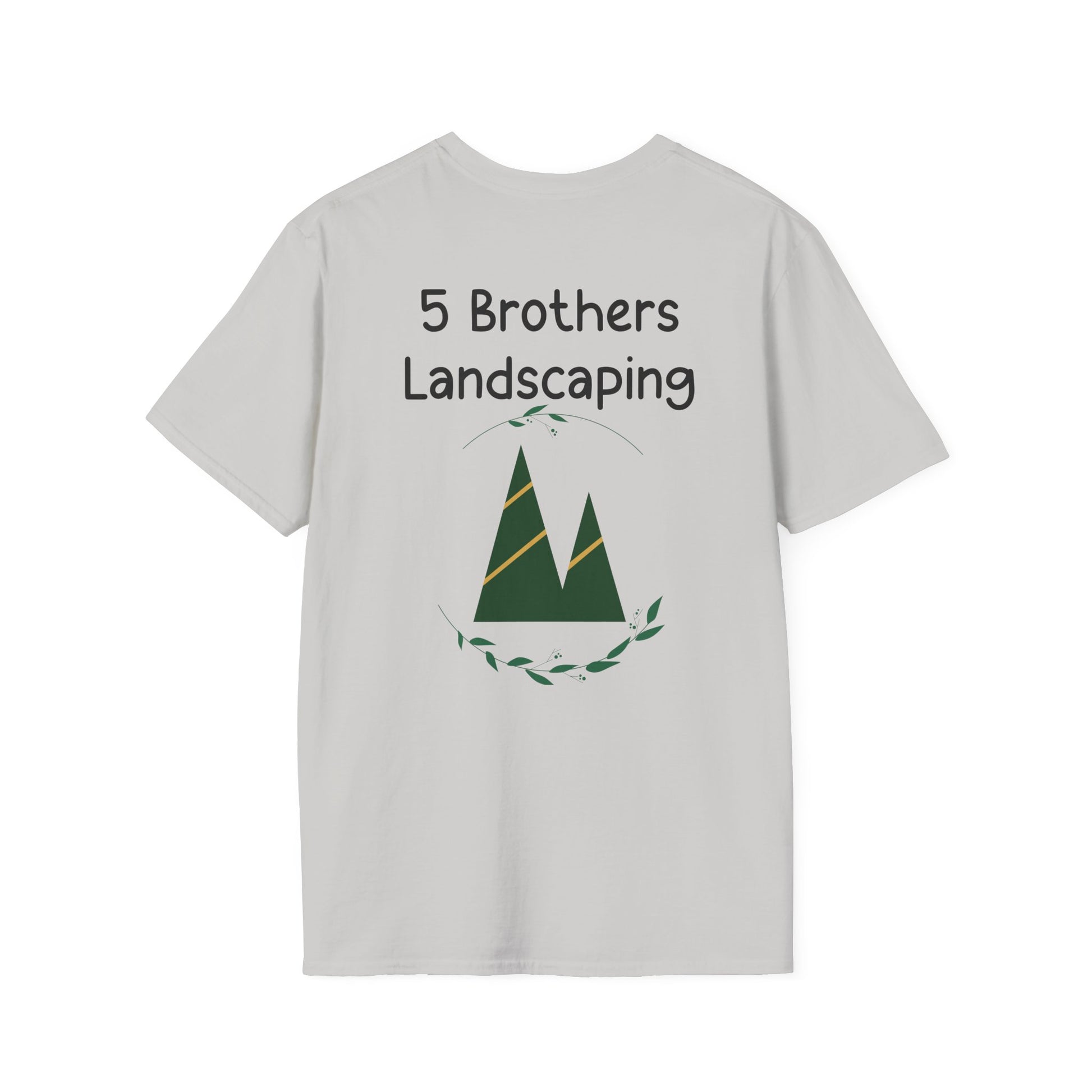 Excavator A Little Dirt Never Hurt TShirt  Custom Business Name & Logo Back - Ramshackle Shack