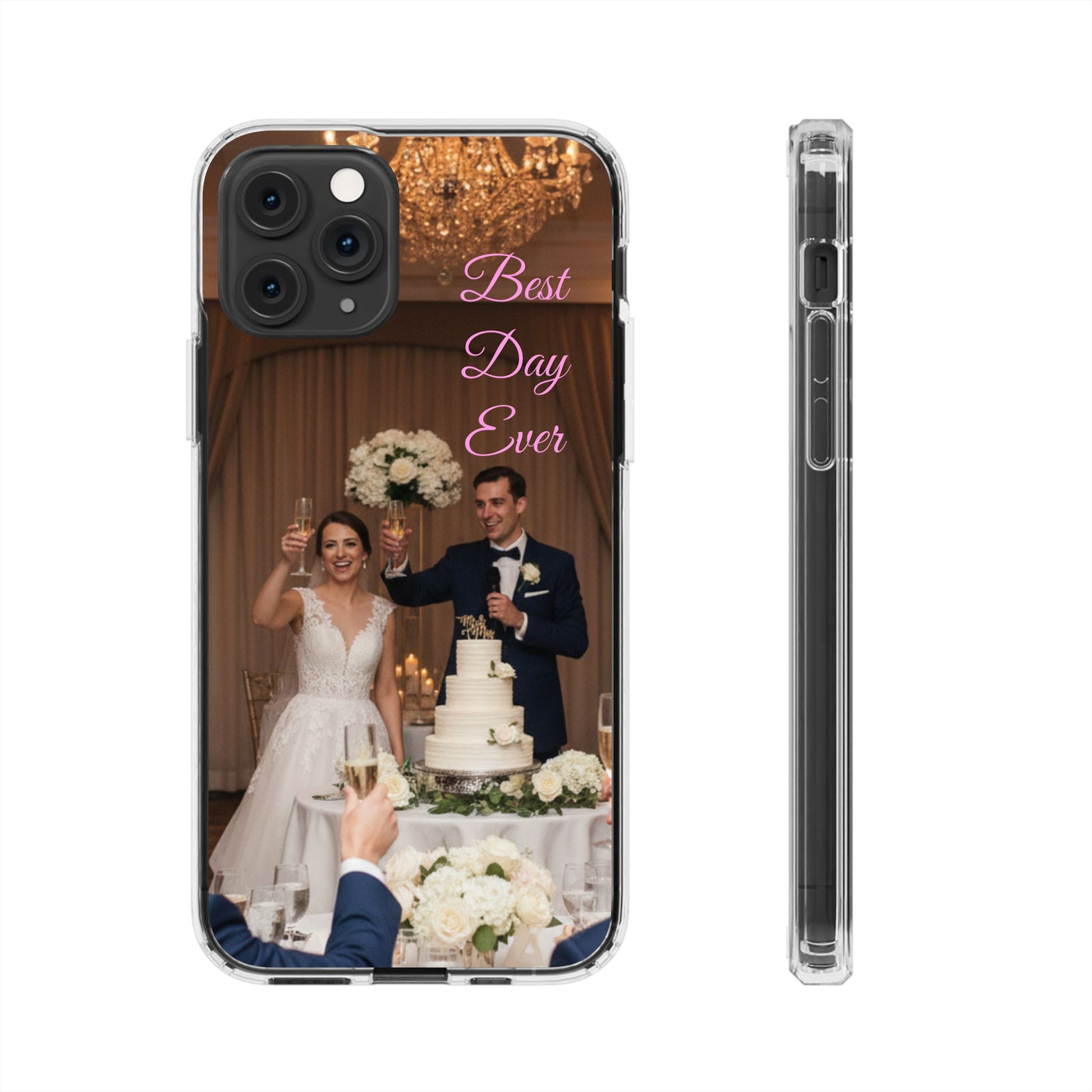 Personalized Clear Impact-Resistant Phone Case — Custom Photo & Message - Ramshackle Shack