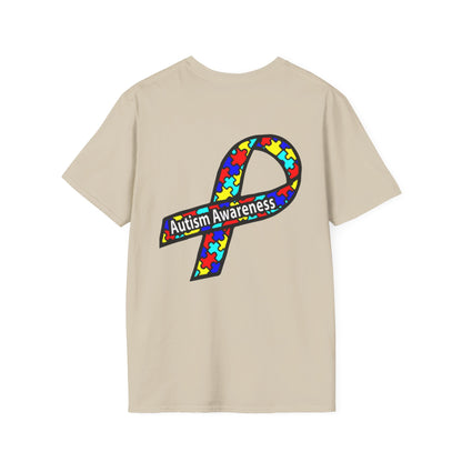 Autism Awareness T-Shirt — Live Love Accept Rainbow Puzzle Ribbon - Ramshackle Shack
