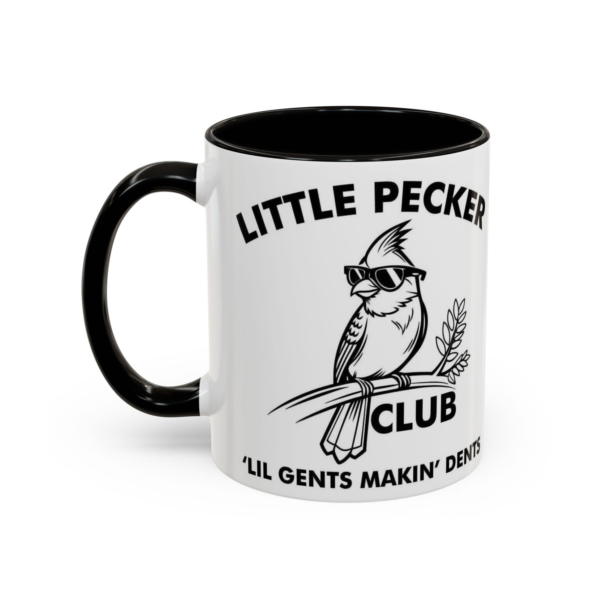 Funny 'Little Pecker Club' Coffee Mug — 11oz/15oz Ceramic Novelty Cup - Ramshackle Shack