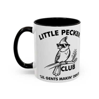Funny 'Little Pecker Club' Coffee Mug — 11oz/15oz Ceramic Novelty Cup - Ramshackle Shack